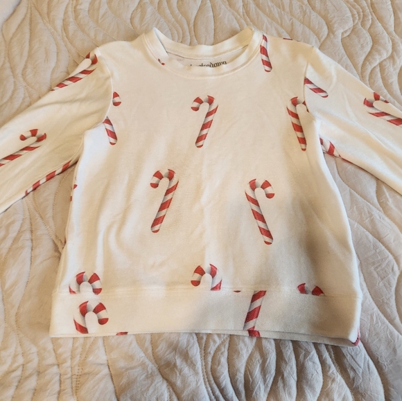 Girls Brokedown Candy Cane sweatshirt 6 - Picture 1 of 4